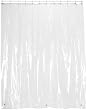 Carnation Home Fashions 72-Inch Wide by 84-Inch Long Vinyl Shower Curtain Liner, Super Clear