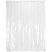 Carnation Home Fashions 72-Inch Wide by 84-Inch Long Vinyl Shower Curtain Liner, Super Clear