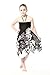 Girl Hawaiian Halter Dress in Black Indri