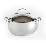 Hamilton Beach 94709 Stainless Gourmet Pro 5 Quart Covered Dutch Oven