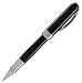 Visconti Rembrandt Eco Resin Black Silver Trim Rollerball Pen