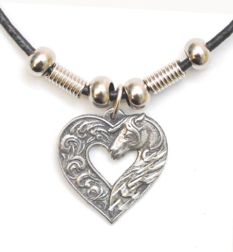 Horse In Heart Necklace