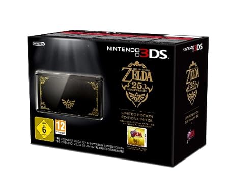 3DS Konsole + The Legend of Zelda: Ocarina of Time 3D, schwarz