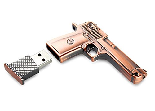 Metal Gun Pistol Shape 8GB 8G USB Flash Drive Pen Drive Memory Stick USB Flash Disk