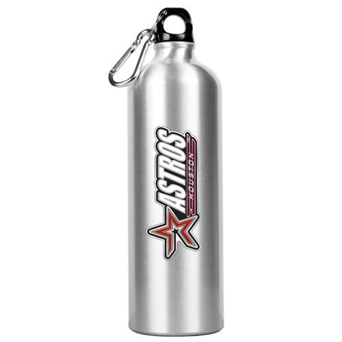 MLB Houston Astros 34oz Silver Aluminum Water Bottle