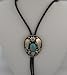 German Silver & Turquoise Bolo Tie