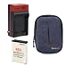 EZOPower Nikon EN-EL12 Battery + Charger with EU / Car Adapter + Blue Nylon Pouch Case for Nikon COOLPIX AW110, S31, S9500, S9400, S9050, S9100, S9200, S9300, S8100, S8000, S6300, S6100, S800c, P330, P310, P300 Digital Cameras