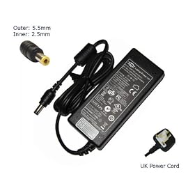 Laptop Charger for Asus X5DC X5DIJ Adapter Power Supply - "Laptop Power" (TM) Branded (Inc 12 Month Warranty and UK Power Cord)