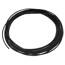uxcell Black 4mm x 2.5mm Pneumatic Polyurethane PU Air Hose Tube 10M
