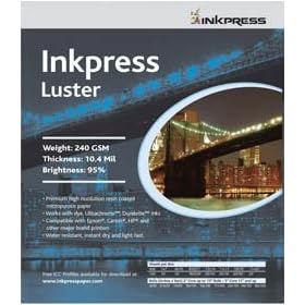 Inkpress Inkjet Photo Luster Paper 11x17 100 Sheets by 