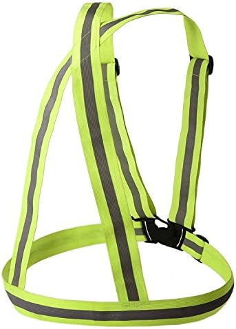 WFY-MALL Lightweight Elastic Reflective Belt Vest/reflective Running Vest/cycling Vest/safety Vest Gives a Versatile Comfortable Reflective Vest Provides High Visibility Day & Night for Running, Cycling, Walking, Fit Over Sports Gear or Outdoor