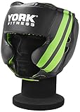 York Fitness Multifit Headguard Headguard - Black/Green, 16 oz