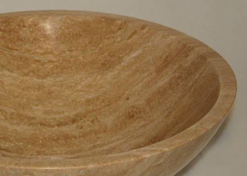Beige Travertine Stone Vessel Sink