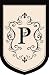 Monogram Garden Flag - P