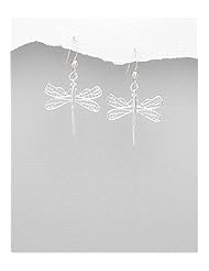 Dragonfly Earrings In 92.5 Sterling Silver