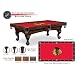 8' Licensed Logo Pool Table Leg Style: Fairfax, Finish: Cinnamon, Team: Chicago Blackhawks 8' Licensed Logo Pool Table Leg Style: Fairfax, Finish: Cinnamon, Team: Chicago Blackhawks