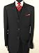 ~Special Offer~New Mario Italian 3 Button Vested Men Suits Wool 140s~highest Quality & Best Fit Guaranteed~Black Stripe