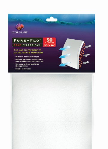Coralife (Energy Savers) ACL01216 50mc Pure Fluorescent Filter Pads, 36 by 30-Inch
