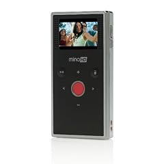 Flip MinoHD Pocket-Camcorder (2-fach digital Zoom, 3,8 cm (1,5 Zoll) Display, 4 GB Flash Memory) chrome