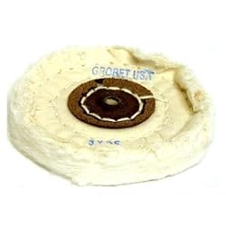 Grobet Polishing Machine Buffing Wheels Leather 3" New