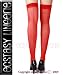 Red over the knee stockings socks hold ups Free Shipping