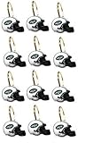 New York Jets NFL Football Team Set of 12 Bathroom Shower Curtain Hooks