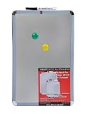 Dooley Boards Metallic Framed Steel Surfaced Magnetic Dry Erase Board, 11 x 17 Inch (1117MGST)