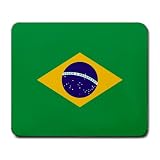 Brazil Flag Mouse Pad