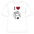 I LOVE SNOWY T-SHIRT IN WHITE FROM THE ADVENTURES OF TINTIN