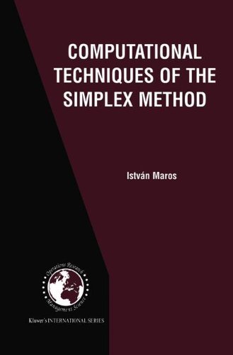 Computational Techniques of the Simplex Method (International Series in Operations Research & Management Science) On Sale