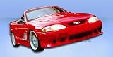 1994-1998 Ford Mustang Colt Urethane 6 Piece Complete Kit:This Complete Kit Includes Colt Front Bumper - URETHANE (102542), Colt Rear Bumper - URETHANE (102543), Colt Side Skirts - URETHANE (102544), and Colt Doorcaps - URETHANE (102541).