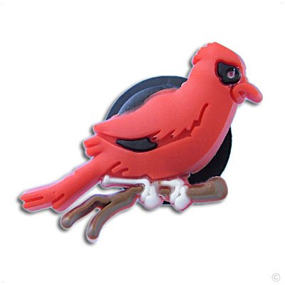 red Bird - style your crocs, Fun Clips, Charm #1181, Clogs stickers | fun Clips