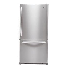 LG : LDC22720ST 22.4 cu. ft. Bottom-Freezer Refrigerator - Stainless Steel: Appliances