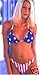 American Flag Lycra Bikini USA U.S. Stars Stripes