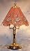 8 Panel Pink Rose Touch Lamp