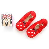 ディズニー ボックス入りルームシューズ スリッパ レッド ミニーマウス