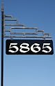 Excalibur Reflective Address Sign 48" with Customized Address exclusively by Address America