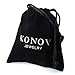 KONOV Men's Biker Middle Finger Up Stainless Steel Ring, Silver Black