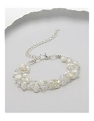 Fresh Water Pearls Bracelet In Zinc