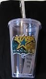 Dallas Stars Double Wall Tumbler with Straw