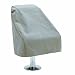 White Vinyl Pontoon Boat Captain Seat Cover
