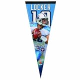 NFL Tennessee Titans Jake Locker12-by-30 Inch Premium Quality Pennant