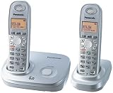 Panasonic Dect 6.0 Expandable Digital Cordless Phone - Dual Handset System (KX-TG6312S)