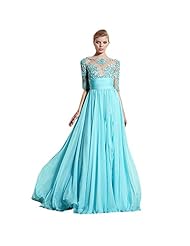 Sexy Lace Chiffon  Short Sleeves Floral Print  Ball Gown Club Dress/Evening Dress/Bridesmaid Dress/Prom Dress/Party Dress 