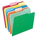 Pendaflex Two-Tone Color File Folders, Letter Size, 1/3 Cut, Assorted Colors, 100 Folders per Box (152 1/3 ASST)