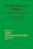 The Biochemistry of plants : a comprehensive treatise. Vol.4, Lipids : structure and function