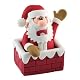 Christmas Cake Decoration Topper Claydough Santa In Chimney Top 70mm
