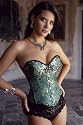 Vollers Jade Chinese Silk Corset V1904u
