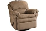 Durapella Mocha Swivel Rocker Recliner by Ashley Furniture
