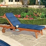 Hardwood Chaise Lounge Chair